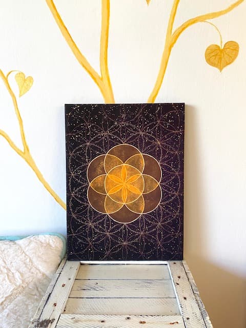 SEED OF LIFE canvas print 30 x 40 - image 1