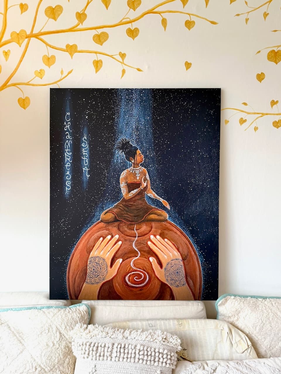 CHANTRESS SEBA canvas painting 90 x 100 - image 1