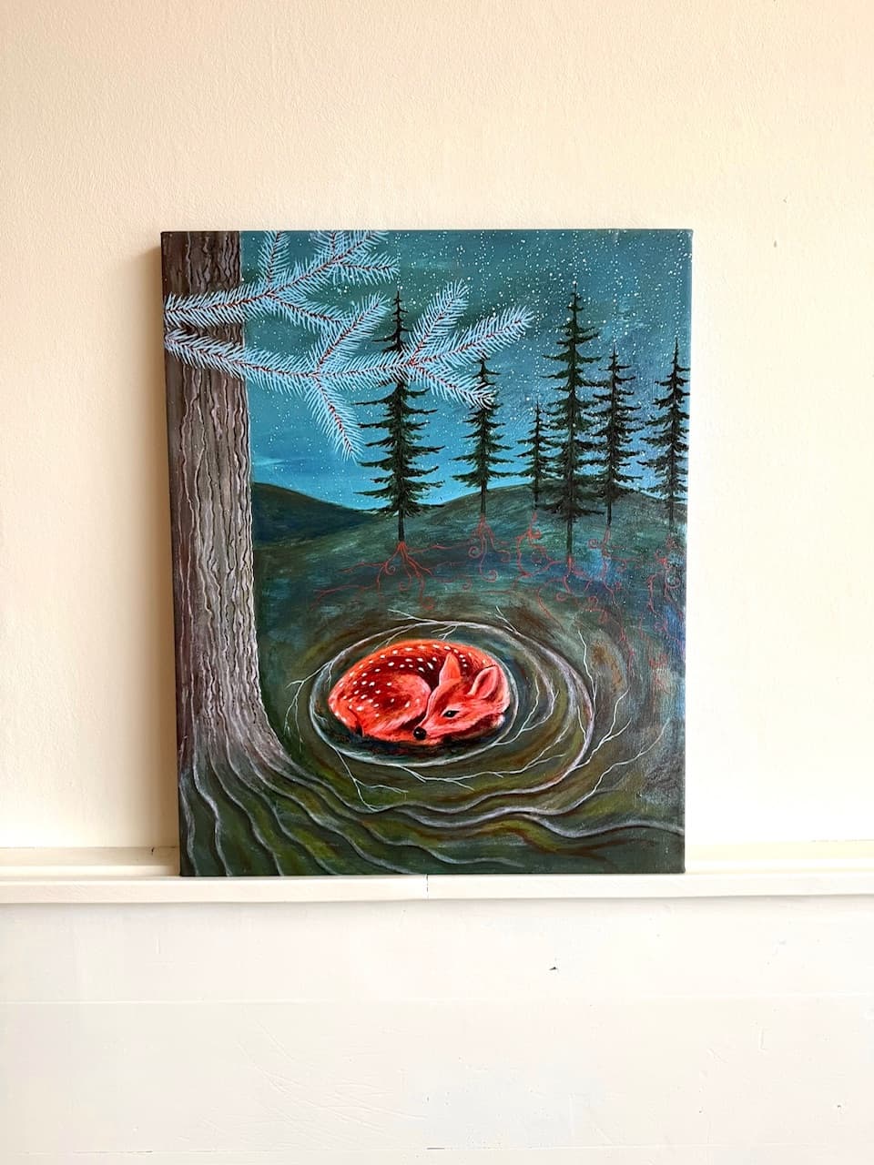 BLUE SPRUCE canvas print 40 x 50 - image 1